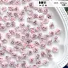[Rosa Silvestre] Flor de Pegamento Suave Rosa Degradado Retro Material para Joyería Hecha a Mano DIY Manicura con Cuentas Funda de Teléfono Móvil