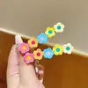 Pinzas de pelo con flores de colores para mujer, lindas y femeninas, para la frente y el flequillo lateral, pasadores de pelo de flores pequeñas de dibujos animados, accesorios para el cabello, pinzas de cocodrilo