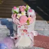 Buquê de Lã Tricotada Frutas Pequeno Perfumado Acabado Aniversário Namorada Formatura Melhor Amiga Dia dos Namorados Peça Única Atacado