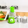 Nirva Molino de Carne Manual de Manivela Multifuncional para Cocina Casera Rallador de Verduras Rebanador Tambor Cortador de Verduras