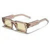 Amazon Transfronterizo Moderno de Moda Estilo Callejero Gafas de Sol Cuadradas Moda Retro Gafas de Sol Anti-UV Venta al por Mayor
