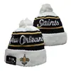 Gorro de Punto Cálido NFL Otoño/Invierno para Hombres y Mujeres, Gorro con Letra Bordada Estilo Pop y Pompón