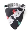 Toalha de Saliva para Pet Transfronteiriça Lenço Triangular Gola Bandana para Cachorro Cachecol Fofo para Pescoço Gato Atacado Desenho Animado Atacado Transfronteiriço