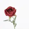 Flores de Rosa de Terciopelo Artificiales para Decoración de Boda, Flores Falsas de Seda para Decoración del Hogar del Día de San Valentín, Ramo de Flores Artificiales
