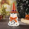 Adornos de fantasma brillante para Halloween, sombrero de bruja, linterna de calabaza, luz nocturna de escritorio, decoraciones de ambiente festivo