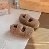 Sapatos de Lã de Cordeiro e Algodão Estilo Coreano para Meninas 2025 Inverno Novo Sola Macia Mary Jane Sapatos de Princesa Forrados com Lã Sapatos Peludos da Moda