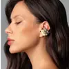B559 Ear Cuff Minimalista de Perla en Forma de C, estilo Europeo y Americano con diseño único, elegante clip para oreja, pendientes de lujo ligero y sensación de alta gama