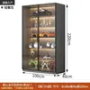 Armário de exposição com porta de vidro para miniaturas, adequado para sala de estar de casa, brinquedos de blind box, modelos Lego, itens decorativos, estante, armário de vinho, uso comercial