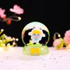 Nova Bola de Cristal de Bebê Chorando Desenho Animado Fofo Caixa Surpresa Criativa Luz Noturna Brilhante Decoração de Mesa Presente de Feriado