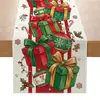 Venda Quente Transfronteiriça Caminho de Mesa de Natal Homem-Pão de Gengibre Papai Noel Atmosfera Festiva Decoração de Festa Mesa de Jantar Toalha de Mesa Caminho de Mesa