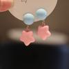 Aretes de Metal de Corazón Cepillado de Alta Gama para Mujer, Nicho Elegante, Exquisitos, Elegantes, Modernos, Aretes Versátiles para Ropa de Trabajo
