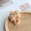 Chaveiro Pingente de Pelúcia Boneca Gato Fofo Boneca Casal Estudante Pingente para Mochila Broche de Desenho Animado Joia