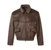 Jaqueta Eme Cheetah Camurça Retrô Casual Roupa de Trabalho Lapela High-End Old Money Curta Larga Cleanfit Jaqueta