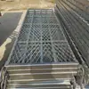 Placas de Piso para Andaime Cuidadosamente Selecionadas, Plataformas de Salto de Malha de Aço Galvanizado Móveis, Placas de Piso de Aço para Andaime Tipo Fivela, Placas de Piso de Aço Perfuradas