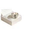Anillo Abierto de Textura Martillada Ancha Estilo Europeo y Americano, Anillo de Textura Irregular de Nicho, Joyería de Moda Apilable, Directo de la Fábrica Fuente