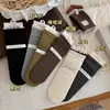 Songmu"Calcetines de Encaje Pequeños para Mujer de Media Pantorrilla Otoño/Invierno Nuevo Estilo Coreano Color Sólido Calcetines de Algodón Afelpado Sin Costuras ins