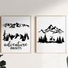 Plantilla de Montaña de Venta Caliente Transfronteriza Árbol del Bosque Borde de Pintura a Mano DIY Graffiti Hueco Plantilla de Dibujo Patrón Pintado