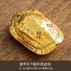 Nuevo Chinoiserie Aleación de Cobre Calabaza Abanico Dragón y Fénix Horno Placa Pipa Quemador de Incienso Tabletas de Aromaterapia Xiaoxiangyun Incienso de Sándalo