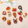 Adesivos magnéticos fofos de desenho animado em formato de pão, mini ímãs de geladeira de pão estilo europeu, adesivos de memorando com tema de panificação, ímãs decorativos, atacado