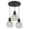 Luminária Pendente Industrial Pequena Gaiola de Ferro Artística Amazon Transfronteiriça Lâmpada de Mesa para Restaurante Estilo Country Americano Luz Retrô para Café