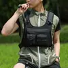 Bolsa colete mais vendida do fabricante com logotipo personalizado, bolsos multicamadas, ultraleve, resistente ao desgaste, bolsa tática de peito para homens, grande capacidade