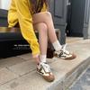 Zapatillas Gat-Style de Cuero Genuino para Aumentar la Altura para Mujer, Nuevo Modelo 2026, Zapatos Deportivos Casuales para Senderismo al Aire Libre, Zapatillas Retro de Suela Gruesa