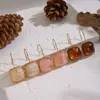 Pendientes Cuadrados de Resina con Forma de Cubo de Azúcar Transfronterizos Estilo Maillard Dopamina Sexy Moda Joyería Diaria Que No Se Desvanece