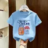 Moda Verão Manga Curta Desenho Animado Fofo Tops para Meninas e Crianças Pequenas, Tendência T2026 Camiseta Estampada 100% Algodão