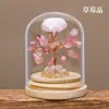 Botella de deseos de grava de cristal natural árbol de la fortuna escritorio oficina hogar apertura manualidades de la fortuna adornos al por mayor