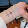 Pulsera redonda de circonita cúbica transfronteriza europea y americana, una pieza lujosa y discreta con un toque de alta gama, perfecta para el uso diario y versátil para cualquier atuendo