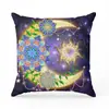 Funda de Almohada Cuadrada Mandala Tótem para Dormitorio Sala de Estar Respaldo de Sofá Funda para Almohada de Siesta (Núcleo No Incluido)