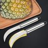 Cuchillo pequeño curvo para fruta, pelador de acero inoxidable para el hogar, cuchillo para caña de azúcar, cuchillo para piña, cuchillo afilado para cortar plátanos.