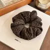 Faixa de Cabelo Estampada de Leopardo Retrô para Mulheres Outono Inicial Novo Elástico de Cabelo Elástico Alto Elegante Faixa de Cabeça para Coque Acessórios de Cabelo Elástico de Borracha