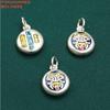 Accesorios de plata esterlina, mariposa de plata de 99 pies, pequeño pez Ruyi, accesorios de tubería curva, vintage, antiguo, plata dura 3D, materiales hechos a mano para bricolaje