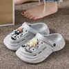 Nuevos Zuecos de Eva 2025 para Mujer, Pantuflas de Verano para Pareja, Calzado Exterior de Moda, Zuecos Antideslizantes de Suela Blanda