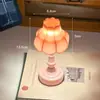 Mini Lámpara de Noche de Lirio del Valle, Linda Lámpara de Mesa de Dibujos Animados para Dormir, Decoración de Escritorio, Luz Ambiental, Adorno Creativo, Lámpara de Mesita de Noche