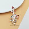 DIY Jóias Artesanais Noiva Wo Vestido Grupo Leque Incrustado Pérola Strass Flor Ramo Libélula Liga Acessórios em estoque
