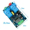 Controlador de Motor DC para Frente/Ré 6-24V 30-40A Botão de Parada de Corrente Interruptor de Limite Saída 5V 2 Motores
