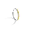 Sol sobre a Montanha Dourada Anéis de Casal em Prata Pura 925, Design de Nicho, Estilo Leve de Luxo, Aliança Lisa, Estilo Ins, Presente para o Festival Qixi, Par de Anéis