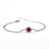 Pulsera de Acero Inoxidable Estilo Ins de Celebridad de Internet Nuevo Estilo Pulsera de Circonia de Acero de Titanio Pulsera de Circonia Incrustada de Acero de Titanio Pulsera Redonda de Circonia de Acero de Titanio