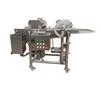 Máquina de dimensionamento de caixa de berinjela para seção de peixe-espada Equipamento de embalagem de carne para panela de peixe-espada Linha de imersão de polpa de frutos do mar