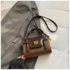 Bolso Retro Simple Estilo Coreano Bolso Cuadrado Pequeño Bolso de Mujer 2026 Primavera Nuevo Estilo Bolso de Hombro Único Cruzado con Textura para Mujer