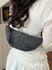 Bolso de Mezclilla Transfronterizo para Mujer, Gran Capacidad, Nuevo Modelo 2026, Versátil de Verano Casual Nicho Hombro Cruzado Bolso Dumpling