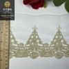 Cheongsam de Encaje Dorado Bordado Vintage de Palacio Accesorios Textiles para el Hogar 12cm Pico de Montaña Ropa Infantil Encaje de Puño Lunares
