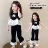 Conjunto de Verão para Meninas 2026 Novo Estilo Body com Babados e Calça Flare para Bebê Moda Coreana Conjunto de Duas Peças Tendência