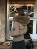 Abrigo Corto de Algodón Chaqueta de Algodón para Mujer con Capucha Cuello Grande de Piel Forro Polar Engrosada Ropa de Abrigo de Invierno Estilo Coreano Cintura Ceñida Adelgazante Abrigo de Algodón Chaqueta de Algodón