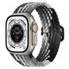 Nuevo Modelo Adecuado para Correa de Apple Watch Apple Iwatch11 Versión Arcoíris Correa Tejida Correa de Nailon Ajustable