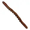 Palo de Masaje de Madera Maciza para Amasar el Abdomen y Todo el Cuerpo, Palo de Masaje para Despejar Meridianos, Herramienta Raspadora de Espalda, Palo de Madera de Haya con Diez Bolas
