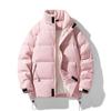 Chaqueta de plumón de pato blanco 90% para hombre 2023 Invierno nuevo cuello alto chaqueta para pareja deportiva casual cálida