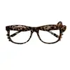 Estilo Milenio Y2K Estampado de Leopardo Gato Kt Gafas Femenina Dulce Fresca Sexy Yabi con Hellokitty Decoración de Foto Retro